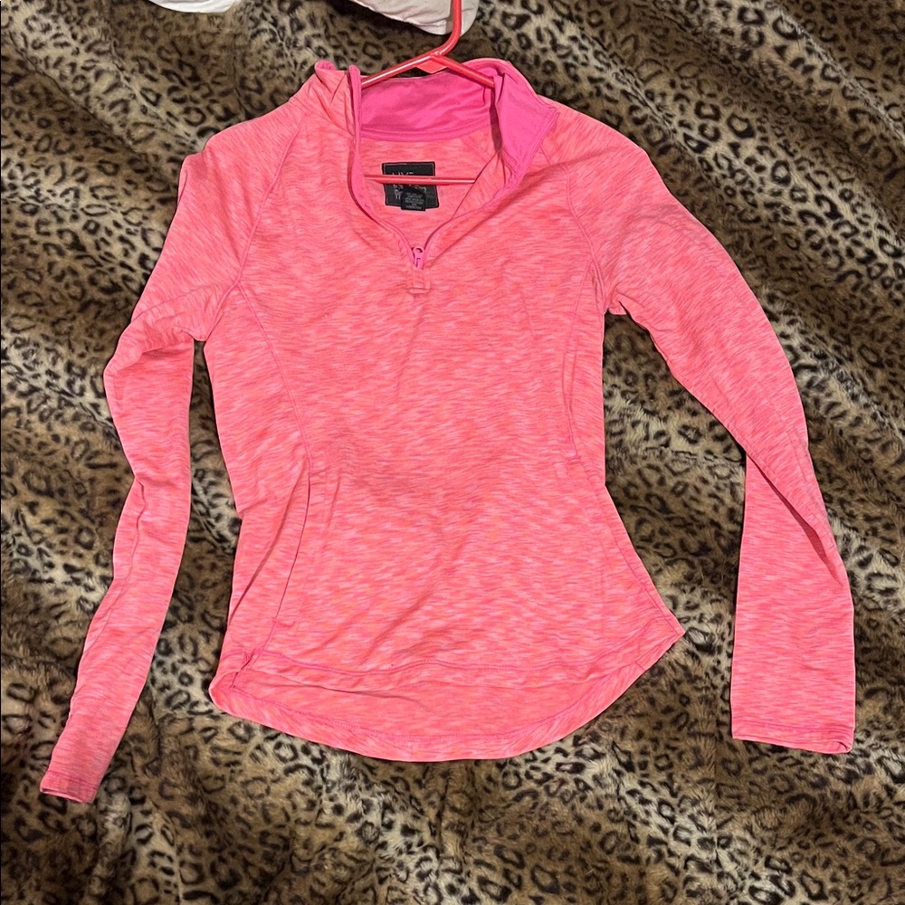 Aeropostale Vibrant Pink Long Sleeve Tee